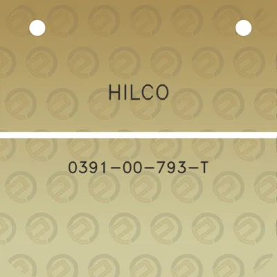 hilco-0391-00-793-t