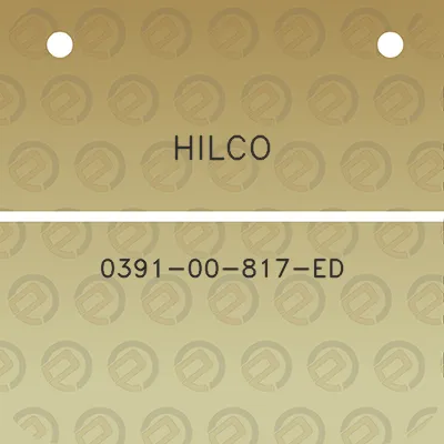 hilco-0391-00-817-ed