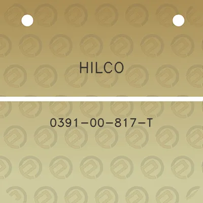 hilco-0391-00-817-t