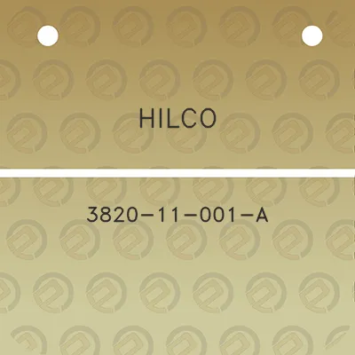 hilco-3820-11-001-a