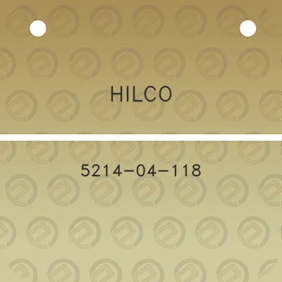 hilco-5214-04-118