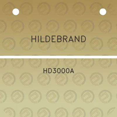 hildebrand-hd3000a