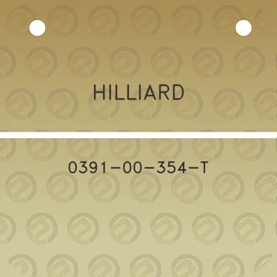 hilliard-0391-00-354-t