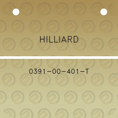 hilliard-0391-00-401-t