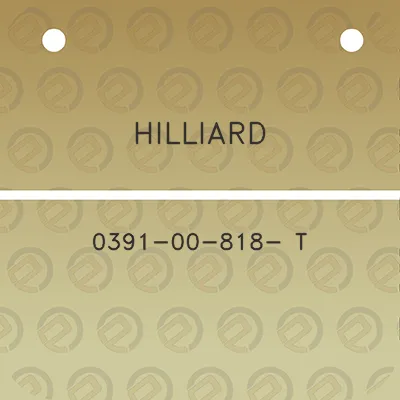 hilliard-0391-00-818-t