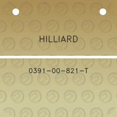 hilliard-0391-00-821-t