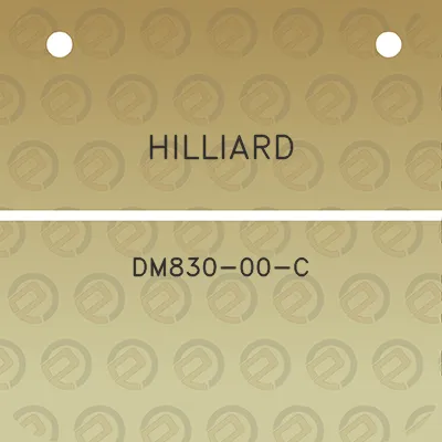 hilliard-dm830-00-c