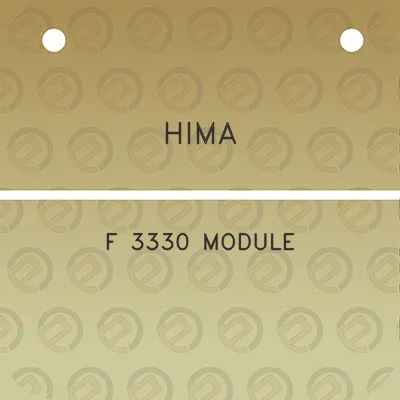 hima-f-3330-module