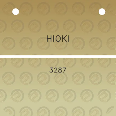 hioki-3287