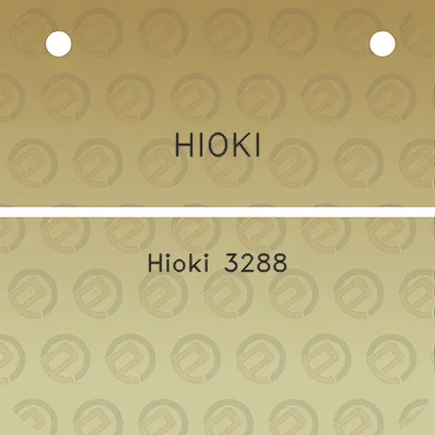 hioki-hioki-3288