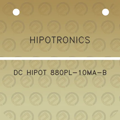 hipotronics-dc-hipot-880pl-10ma-b