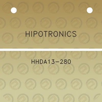 hipotronics-hhda13-280