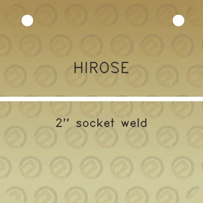 hirose-2-socket-weld