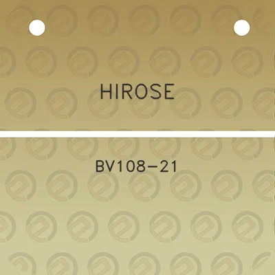 hirose-bv108-21