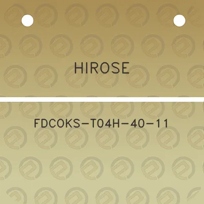 hirose-fdcoks-t04h-40-11