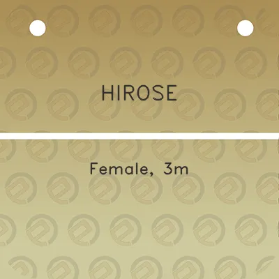 hirose-female-3m