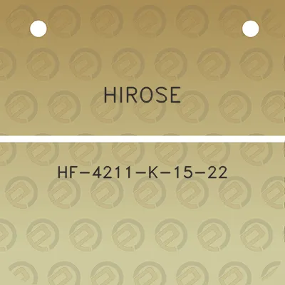 hirose-hf-4211-k-15-22