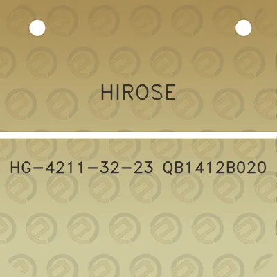 hirose-hg-4211-32-23-qb1412b020