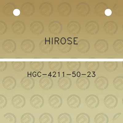 hirose-hgc-4211-50-23