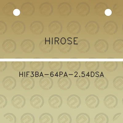 hirose-hif3ba-64pa-254dsa