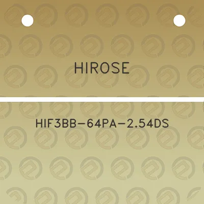 hirose-hif3bb-64pa-254ds