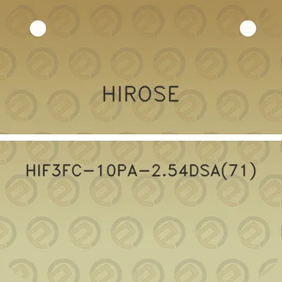 hirose-hif3fc-10pa-254dsa71