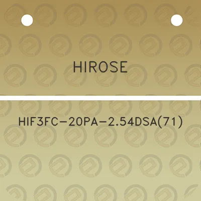 hirose-hif3fc-20pa-254dsa71