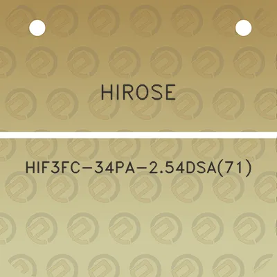 hirose-hif3fc-34pa-254dsa71