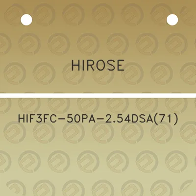 hirose-hif3fc-50pa-254dsa71