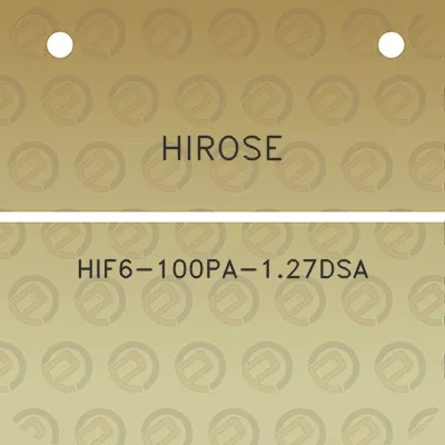 hirose-hif6-100pa-127dsa