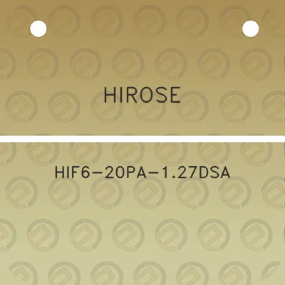 hirose-hif6-20pa-127dsa