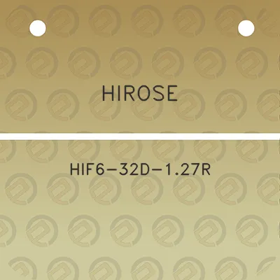 hirose-hif6-32d-127r