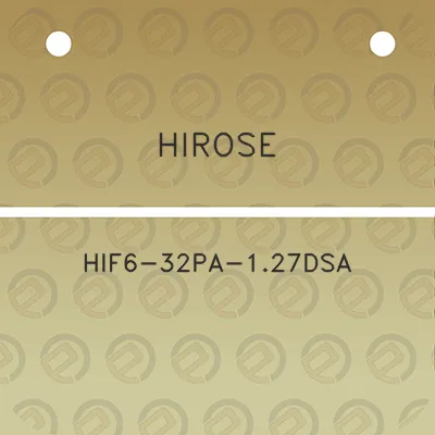 hirose-hif6-32pa-127dsa