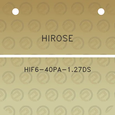 hirose-hif6-40pa-127ds