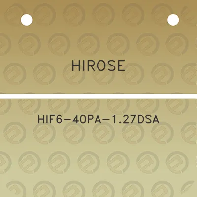 hirose-hif6-40pa-127dsa