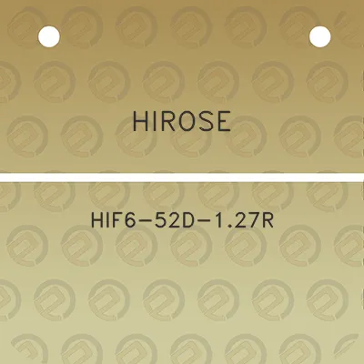 hirose-hif6-52d-127r