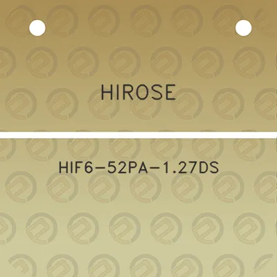 hirose-hif6-52pa-127ds