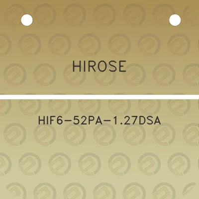 hirose-hif6-52pa-127dsa