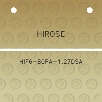 hirose-hif6-80pa-127dsa