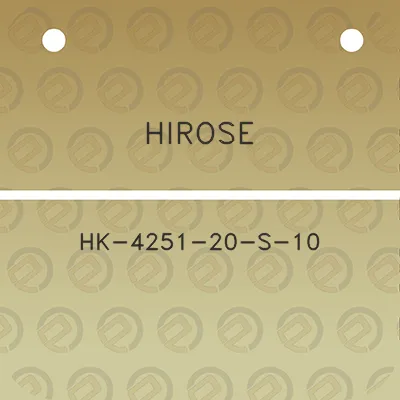 hirose-hk-4251-20-s-10