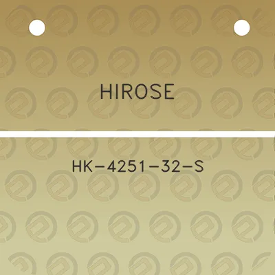 hirose-hk-4251-32-s