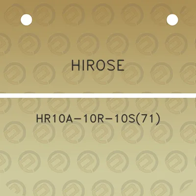 hirose-hr10a-10r-10s71