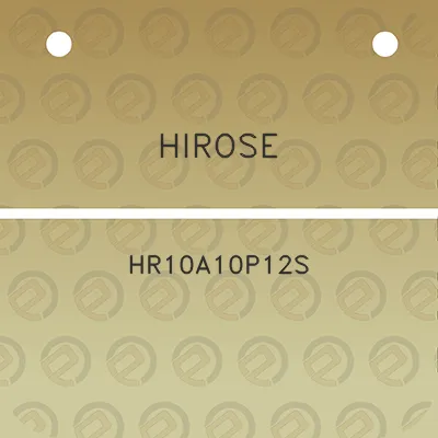 hirose-hr10a10p12s