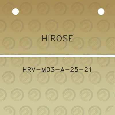 hirose-hrv-m03-a-25-21