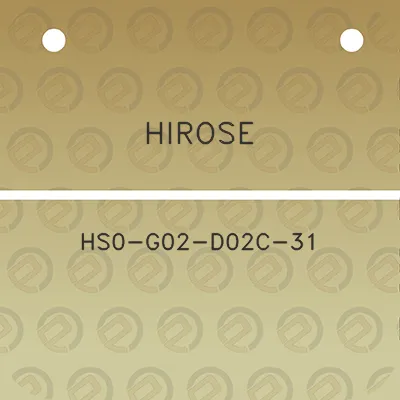 hirose-hs0-g02-d02c-31