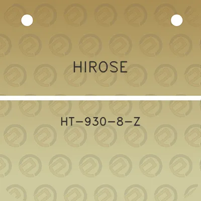 hirose-ht-930-8-z