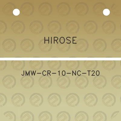 hirose-jmw-cr-10-nc-t20