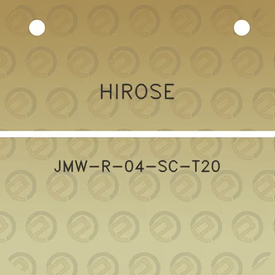 hirose-jmw-r-04-sc-t20