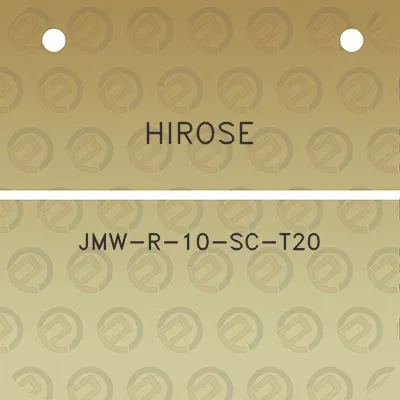 hirose-jmw-r-10-sc-t20