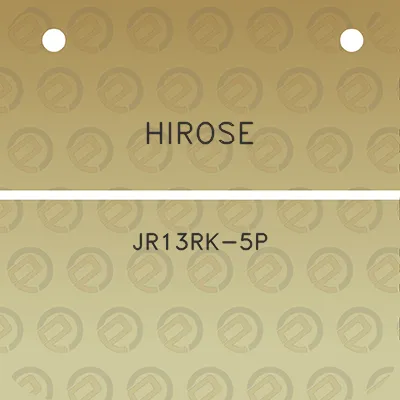 hirose-jr13rk-5p